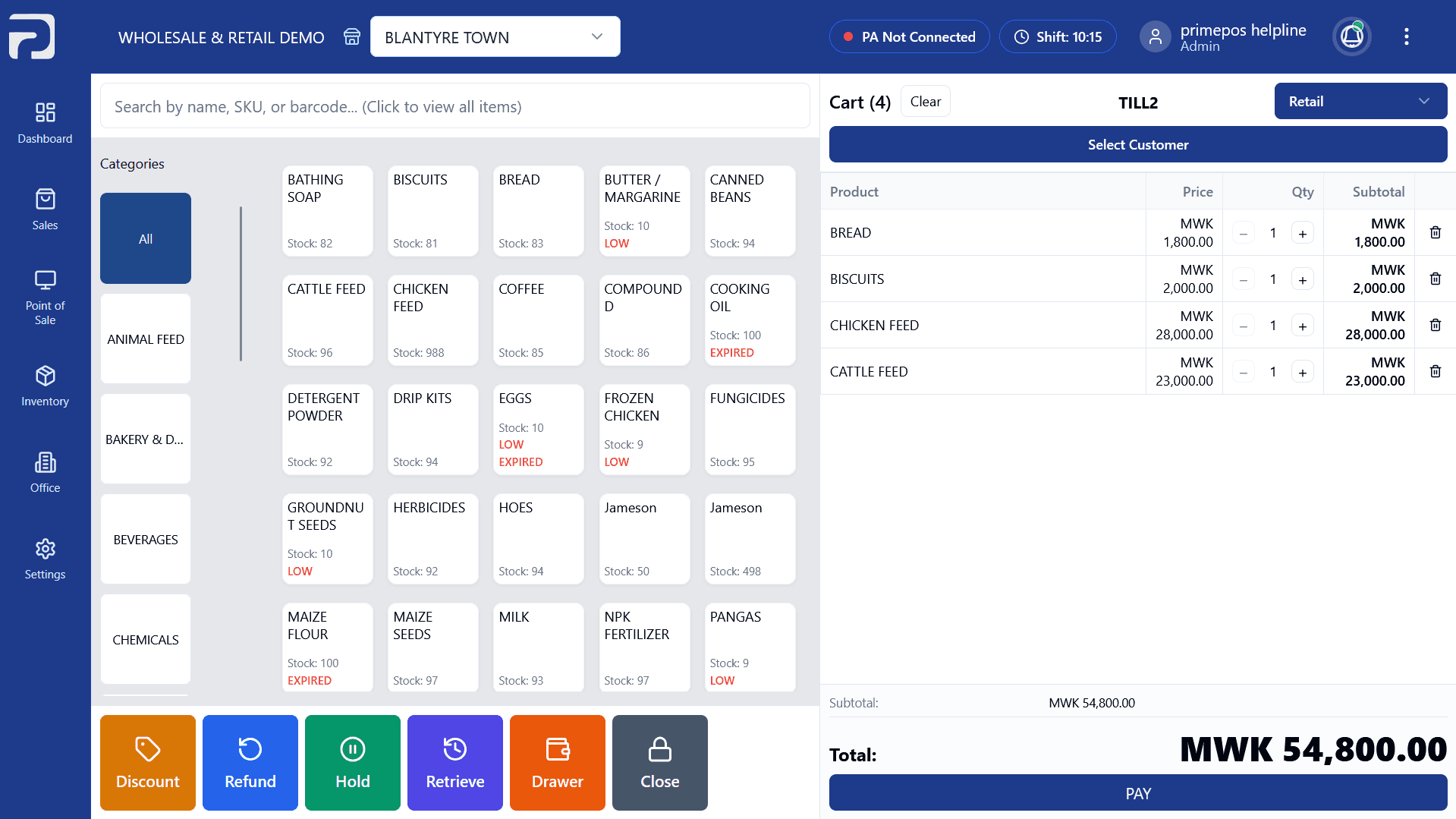 Point of Sale screenshot